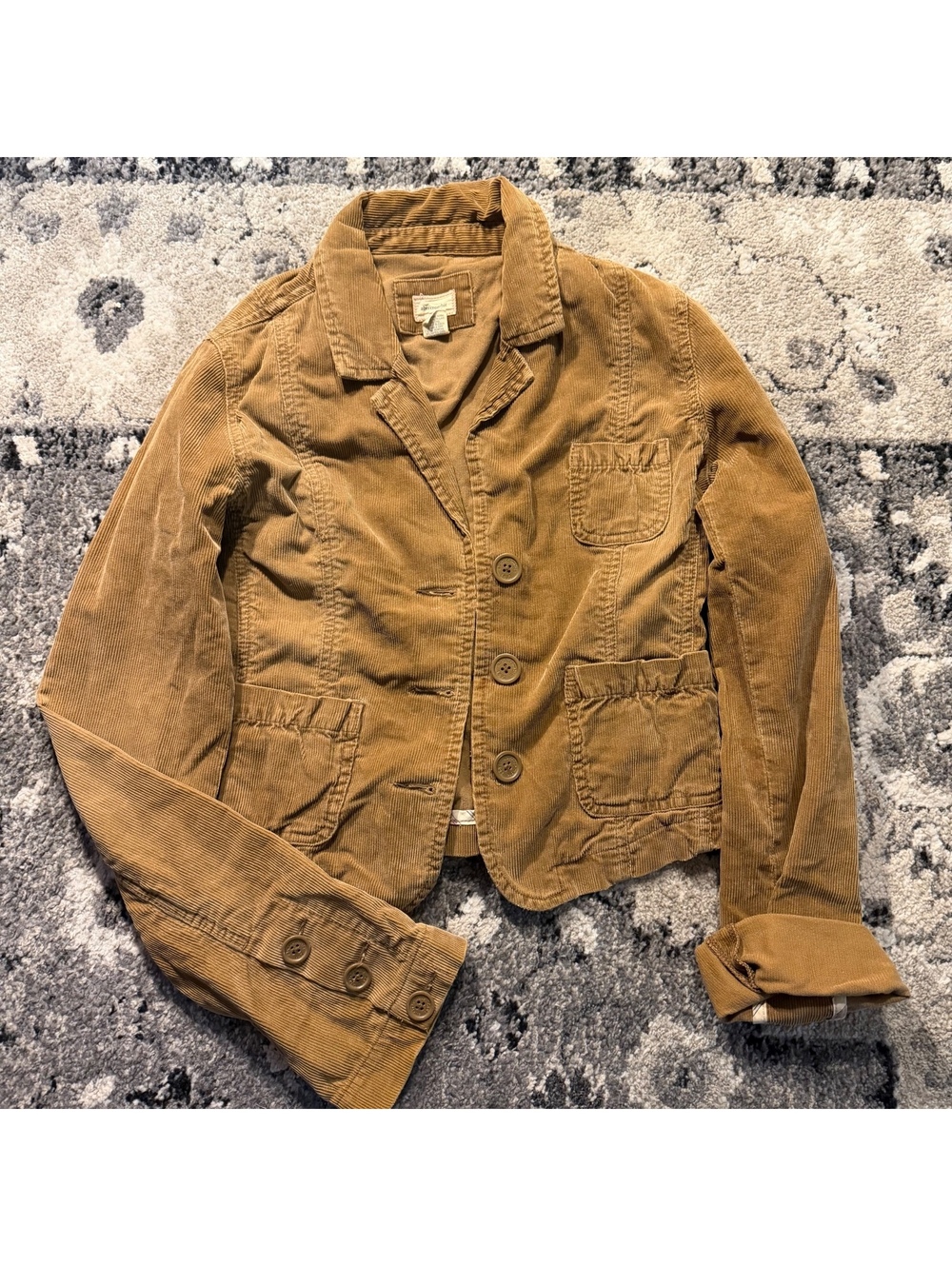 Abercrombie & Fitch Women's Brown Corduroy Blazer Jacket XL